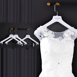 Grucce Appendiabiti in Velluto per Abiti da Uomo con Logo Personalizzato, Clip per Abiti da Sposa, in Plastica, Colori Blu, Bianco, Nero, Marrone - Product Image 2