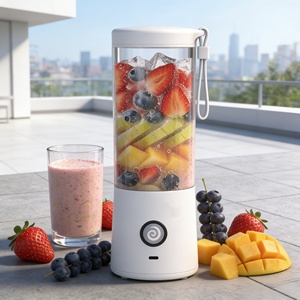 Licuadora Eléctrica Portátil de Alta Resistencia, Sin BPA, para Exteriores, para RV/Automóvil, con Modo Turbo, Limpieza con un Clic, Trituradora de Hielo, 30s, 450ml, USB, a Prueba de Fugas - Product Image 2