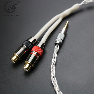 <span class=keywords><strong>สาย</strong></span>หูฟัง YIVO XSSH OEM <span class=keywords><strong>DIY</strong></span> อัพเกรด <span class=keywords><strong>สาย</strong></span>อ่อน 4 แกน ชุบเงิน 3.5 มม. ตัวเมีย ต่อ 2RCA <span class=keywords><strong>สาย</strong></span>สัญญาณเสียง HIFI สำหรับหูฟัง - Product Image 3