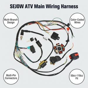 SEJOW ATV 主线束 50cc 70cc 90cc 110cc 彩色编码多分支插头连接器 OEM 替换件 - Product Image 4