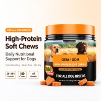 OEM ODM Compléments multivitaminés à mâcher pour chiens de toutes races, soutien immunitaire, cutané et pelliculaire, marque privée