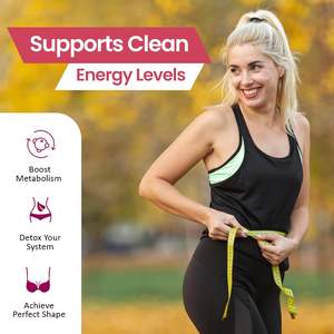 Suplemento Herbal <span class=keywords><strong>Natural</strong></span> para Aumentar la Energía y Controlar el Apetito, Suministro para 30 Días - Product Image 4