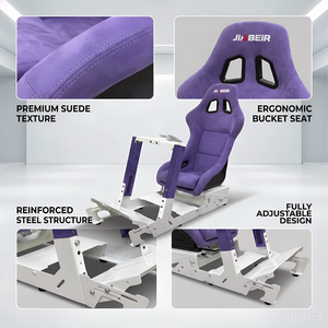 Nouveau <span class=keywords><strong>simulateur</strong></span> de course avec siège baquet confortable, siège de course, entraînement à la conduite automobile, simulation de course - Product Image 5