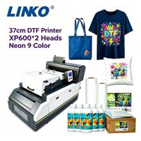 Printer DTF LINKO High Speed A3 Dual XP600 dengan Mesin Penggoyang Bubuk untuk Pencetakan Digital pada Pakaian