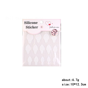 14 pièces/feuille, tampons en <span class=keywords><strong>silicone</strong></span> réutilisables pour la <span class=keywords><strong>manucure</strong></span>, autocollants pour moules à ongles et extensions de gel - Product Image 5