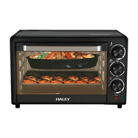 HALEY 25L 2000W Grille-pain électrique à convection Contrôle du four Prise américaine Plaque de cuisson pour usage domestique en extérieur