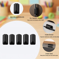 40 supports adhésifs pour crayons, organisateurs de stylos et marqueurs pour bureau, salle de classe, maison, entrepôt
