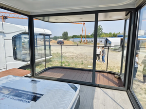 Cápsula espacial de acero galvanizado Casas sobre ruedas Módulo Aluminio Comercial Casas caseras de alta calidad para acampar - Product Image 6
