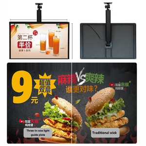 Độ sáng cao tùy chỉnh led hộp đèn led Menu hiển thị hộp trong nhà nhôm từ tường LED quảng cáo cho quán cà phê cửa hàng ăn uống - Product Image 6
