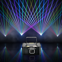 Mini projecteur laser LED RGB 2W avec contrôle DMX512, indice de protection IP33, idéal pour les spectacles de scène, les DJ, les soirées, les boîtes de nuit, les KTV et les bars.