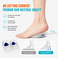 Protections de talon invisibles en gel anti-dérapant en forme de U personnalisées pour le soin des pieds, absorbant les chocs et améliorant le confort, en silicone TPE souple