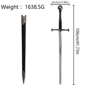 Anillo Mágico Señor DE LOS Anillos Narsil <span class=keywords><strong>Espada</strong></span> Sagrada Modelo de Metal Elfo <span class=keywords><strong>Espada</strong></span> de Juguete para Cosplay - Product Image 5