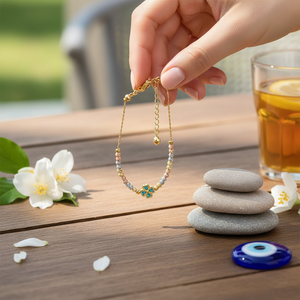 ลูกปัดแฟชั่นสำหรับการออกแบบสร้อยข้อมือดวงตาชั่วร้าย - Product Image 3