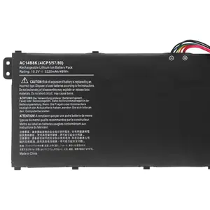 Batterie For Accer Aspire Ac14b8k ES1-531 B115 AC14B3K TMP236 TMP238 MS2392 N17C1 Laptop Battery
