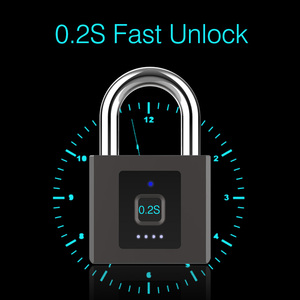 <span class=keywords><strong>Candado</strong></span> biométrico impermeable de buena calidad, <span class=keywords><strong>candado</strong></span> portátil de Metal sin llave, con huella dactilar, inteligente - Product Image 5
