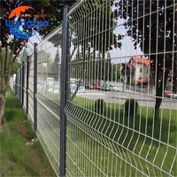 Panneau de clôture en treillis métallique rigide galvanisé de sécurité avec revêtement en PVC 50X200mm