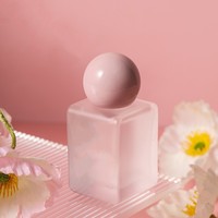 Flacon de parfum carré en verre de luxe 50 ml Contenant rechargeable réutilisable pour Cologne et parfum