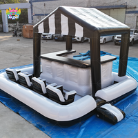Piscine gonflable flottante pour fête en plein air, bar de piscine portable, divertissement, PVC, protection UV pour adultes, imperméable, résistant aux flammes