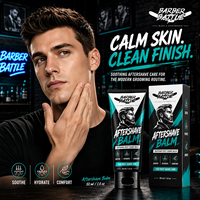 Conception d'emballages entièrement personnalisés et développement de la marque pour les marques de soins masculins de luxe – Baume après-rasage apaisant
