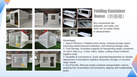 Maisonnette pliable de 20 pieds, maison modulaire portable, installation rapide, assemblage facile, maison modulaire portable pour habitation