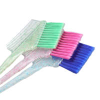 Brosses à teindre les cheveux multifonctionnelles professionnelles en acier inoxydable avec manche, peignes à double face, usage domestique, Maizhu MZ-007B
