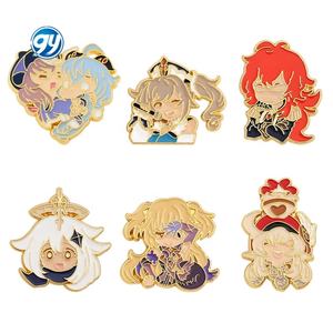 Broche de la Serie de Anime <span class=keywords><strong>Genshin</strong></span> <span class=keywords><strong>Impact</strong></span>, Insignia de Metal de Dibujos Animados, Pin de Moda en Oferta, Accesorios - Product Image 1