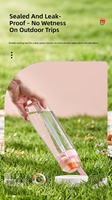 Bouteille d'eau écologique et sûre pour les aliments, étanche, avec couvercle à ouverture rapide et poignée de transport, idéale pour le camping, les pique-niques, les activités sportives, l'école et les voyages.