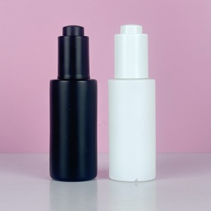 Hot Sale 10ml 20ml 30ml 50ml White Transparent Glass <b>Oil</b> With Glass Silver Gold Dropper Lid - Product Image 2