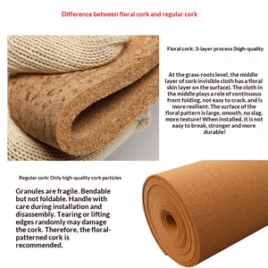 Rouleaux <span class=keywords><strong>de</strong></span> liège naturel, joints en liège autocollants, <span class=keywords><strong>isolation</strong></span> <span class=keywords><strong>thermique</strong></span> et rembourrage antidérapant en liège, matériaux emballés à la main - Product Image 3