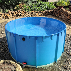 Étang de réservoir d'eau en PVC de <span class=keywords><strong>grande</strong></span> capacité d'approvisionnement d'usine avec cadre, pour système d'aquaculture et d'hydroponie professionnel - Product Image 1
