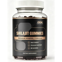 Supplément de vitalité corporelle OEM en gros : Mousse de mer, Huile de Nigelle, Miel, Antioxydant, Sans gluten, Halal, Shilajit, Marque privée