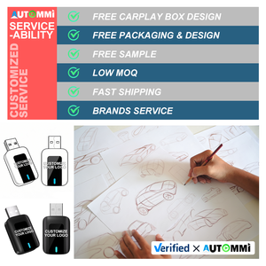 Biểu Tượng Tùy Chỉnh 2in1 Không Dây Dongle Apple Carplay Android Tự Động USB Tpy-C Có Dây Để <span class=keywords><strong>Adapter</strong></span> Không Dây Cho Ban Đầu Dây Carplay - Product Image 4