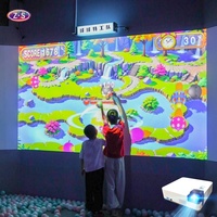 Plus de 30 jeux interactifs numériques de projection murale, jeu de lancer de balles, attraction immersive pour enfants, parc d'attractions, fosse à balles souple