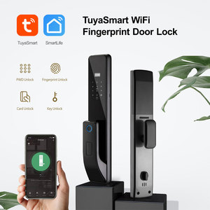 Thẻ IC mới đến, mật khẩu, vân tay, chìa khóa, ứng dụng mở khóa tuya thông minh Wifi vân tay khóa cửa PST-D11-TY - Product Image 2