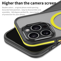 Vente en gros de coques magnétiques de luxe antichoc pour téléphones portables avec panneau arrière mat compatible avec iPhone 16 15 14 13 12 11 Pro