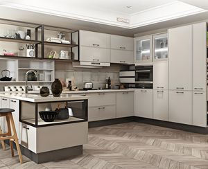 ตู้ครัวไม้แบบแยกส่วนติดผนังสำหรับวิลล่าตู้ครัวแบบสั่งทำทันสมัย - Product Image 5