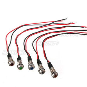 ใหม่ 6 มม. ไฟ LED แสดงสถานะหลอดไฟนำร่องแดชบอร์ดทิศทางรถบรรทุกเรือ 12V -UK มีหลายสี - Product Image 6