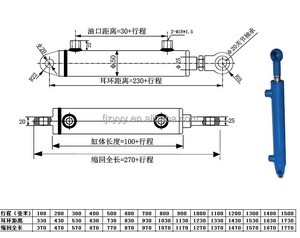 Amortisseur hydraulique réglable Taiwan, Chine CJAC AD-64050 AD64100 AD64150, usage intensif - Product Image 6