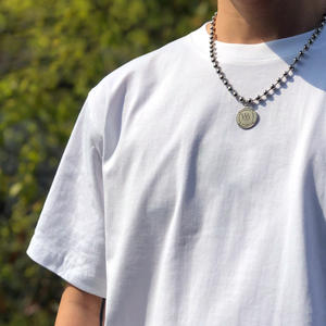 เสื้อฮิปฮอปผ้าฝ้าย100% ของผู้ชายทรงโอเวอร์ไซซ์ผ้าแอซิดแบบย้อนยุคทรงเข้ารูปลำลองงานตามสั่ง - Product Image 3