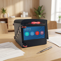 Impresora de Etiquetas de Inyección de Tinta Portátil de 100 mm con Pantalla Táctil, Semiautomática, a Batería, para Codificación de Letras Grandes en Tarjetas y Materiales Flexibles