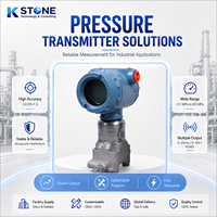 Transmetteur DP Coplanaire Professionnel Antidéflagrant 4-20mA HART en Acier Inoxydable avec Boîtier Bleu, Certifié IP67 pour Gaz Fiable