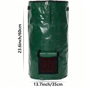 Sacs de culture de jardin modernes et durables en PE 150 g/m² pour <span class=keywords><strong>compost</strong></span> et fermentation, imperméables, respirants, faciles à utiliser, bac de jardinage épaissi, probiotique - Product Image 2