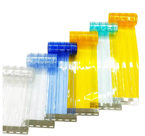 China fabriek hoge-dichtheid stofdichte PVC strip gordijn met 2mm dikte, brandwerend voor buitengebruik, ISO & CE gecertificeerd, flexibel - Product Image 2