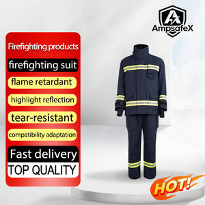 Traje de Bombero Certificado 3C, 20 Estilos, Material de Algodón y Aramida, Protección Contra Incendios de Cuerpo Completo, Directo de Fábrica - Product Image 1