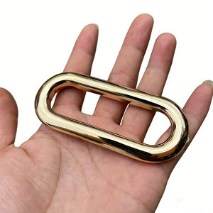 Poignée ovale en fer robuste avec œillets en métal argenté mat pour sacs à main et boîtes de rangement 88mm/75mm - Product Image 6