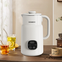 HANBO Qualité Logo Acceptable Grande Capacité 304 En Acier Inoxydable Double Paroi 1.5L Bouilloire Chauffe-eau Électrique