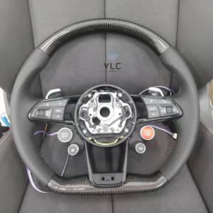 <span class=keywords><strong>Volante</strong></span> LED de Fibra de Carbono Personalizado para Audi S4 A5 A4 S3 S5 S6 S7 RS3 RS4 RS5 RS6 RS7 - Product Image 5