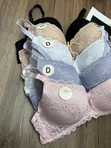 Nuovo Design Sexy <span class=keywords><strong>Reggiseno</strong></span> <span class=keywords><strong>Push</strong></span>-<span class=keywords><strong>Up</strong></span> in Pizzo con Spalline Incrociate, Traspirante, in Maglia di <span class=keywords><strong>Cotone</strong></span> Sottile con Strass e Fiocco, Ecologico - Product Image 2