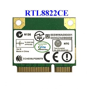 RTL8822CE 1200Mbps 2.4G/5Ghz 802.11AC carte WiFi réseau Mini PCIe <span class=keywords><strong>RTL8821CE</strong></span> BT 5.0 prise en charge ordinateur portable/PC vents 10/11 - Product Image 1