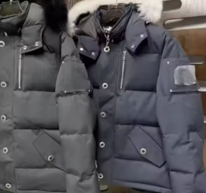 Veste d'hiver <span class=keywords><strong>Moose</strong></span> Parker sur mesure de luxe pour homme, veste décontractée imperméable avec fermeture éclair, garniture en fourrure véritable 80% - Product Image 2